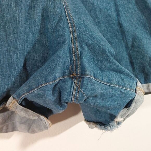 Eloquii Blue Denim Jean Shorts Plus Size 26 - Picture 4 of 10